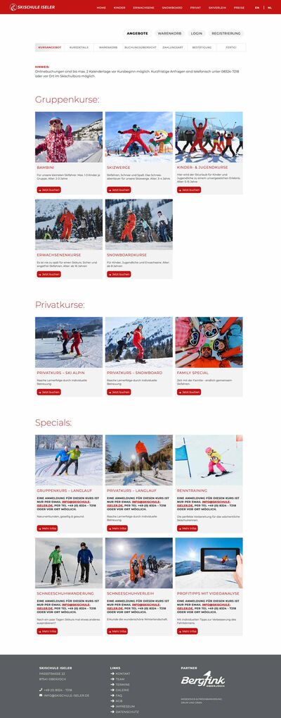 Skischulshop Skischule Iseler