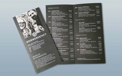 Weinwerkstatt Heß Flyer Weinpreisliste