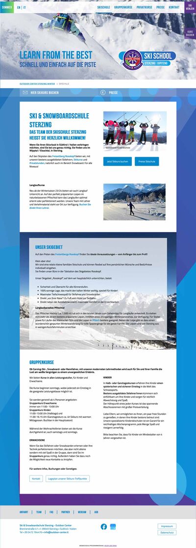 Ski school & Sport rent Sterzing